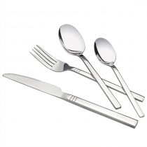 Fosly 16 Piece Cutlery Set of 4, Table Dinner Cutlery Set Stainless Steel