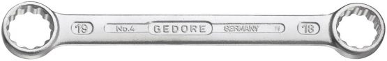 GEDORE 4-12 Double Ring Spanner Set Straight Design According to DIN 837 Form B Flat with Thin-Walled Rings Chrome-Plated with UD Profile 12-Piece 6-32 mm - Image 2