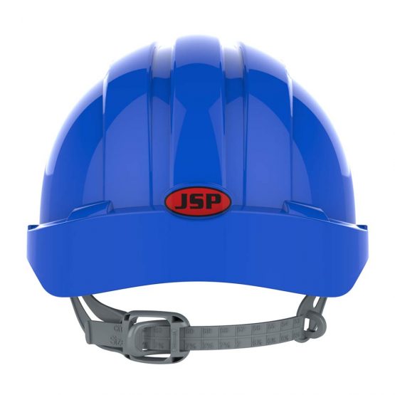 EVO2 Safety Helmet with Slip Ratchet - Blue - Vented (JSP AJF030-000-500) - Image 4