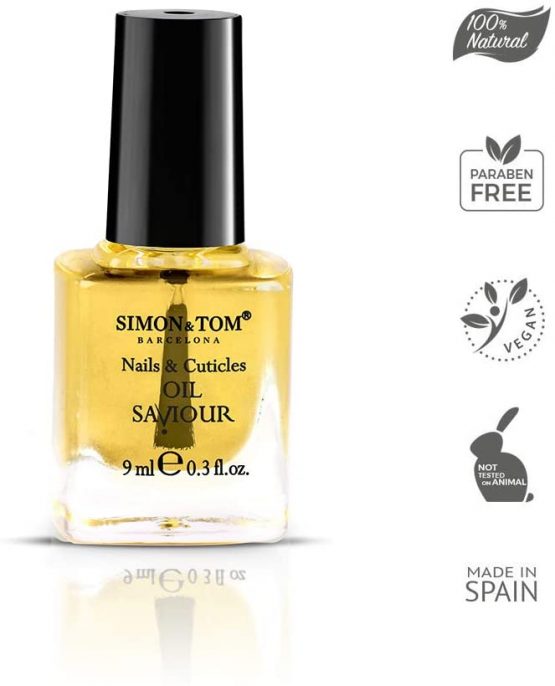 Simon&Tom Nail Oil Saviour - Nails and Cuticles Repair Treatment - 9 ml - For dry, flaking and split Nails - Accelerates Growth - With Organic Argan Oil - Jojoba and Sweet Almond Oil - Made in Spain - Image 4