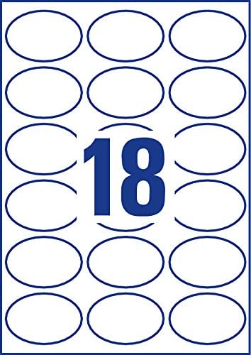 Avery Labels White 63,5 x 42,3mm (25), 63,5 x 42,3 mm - Image 2