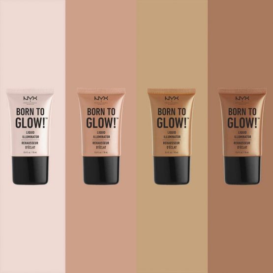 NYX Professional Makeup Born to Glow Liquid Illuminator, Liquid Shimmer Makeup, Highlighter, Foundation Base, Vegan Formula, Shade: Pure Gold - Image 3