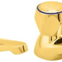 Deva DCM102/501 Bath Taps (Pair), Gold, Medium, Set of 2 Pieces