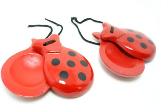 SPANISH CASTANETS RED AND BLACK SIZE FOR ADULTS - Image 3