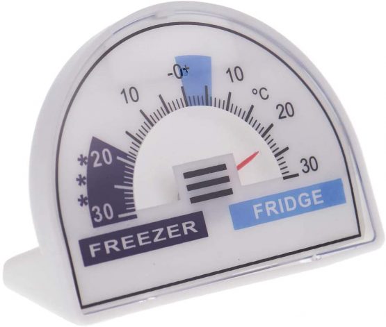 Fridge Thermometer or Freezer Thermometer Dial With Recommended Temperature Zones Cooler Chiller