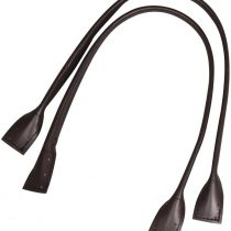 Rayher 6401205 Bag Handles for Purse making, Faux Leather Straps for DIY Totes, Shoulder Bags and Handbags, dark brown, 50.5x2.5cm