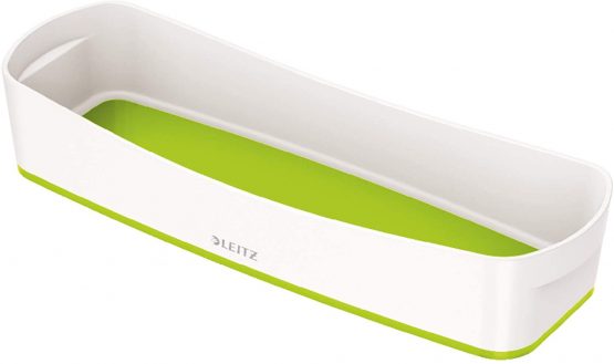 Leitz 52581054 MyBox Organiser Tray Long, Storage, Waterproof, White/Green