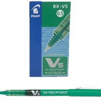 Pilot V5 Liquid Ink Rollerball 0.5 mm Tip (Box of 12) - Green