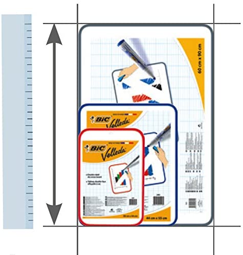 BIC VELLEDA Dry Wipe White Board 60 x 90cm Double-sided board, W60 x H90 cm - Image 3