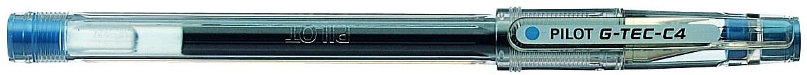 Pilot G - Tec C4 Rollerball Pen, Light Blue, Pack of 12 Pieces, 12 count (Pack of 1)