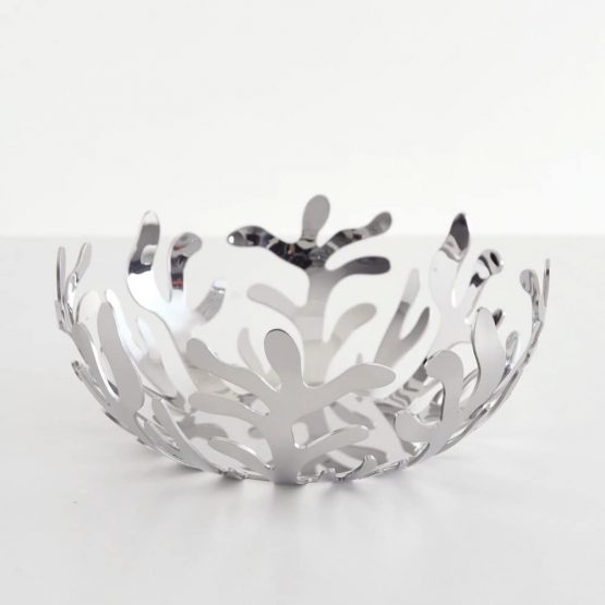 Alessi ESI01/25 " Meditterraneo Fruit Holder in 18/10 Stainless Steel Mirror Polished, 25cm, Silver - Image 2