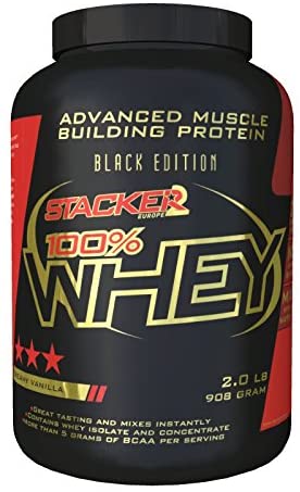 Stacker2 100% Whey Protien, 908 g, Creamy Vanilla, 908g