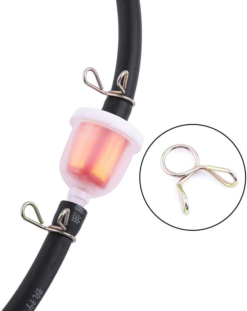 Motorcycle Inline Fuel Filter Kit, Universal 6mm Motorbike Inline Fuel