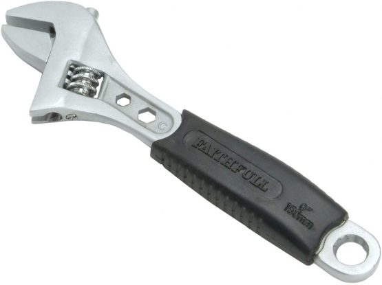 Faithfull FAIAS150C Soft-Grip Adjustable Spanner Wrench 150mm (6in) - 25mm Capacity