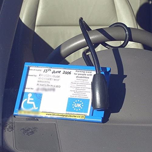 Anti Theft Blue Badge Disabled Lock Holder Security Protector Device for Car