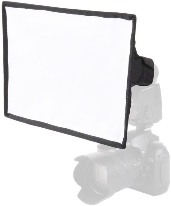 Walimex universal softbox 30 x 20 cm for compact flashes (foldable, incl. storage bag)