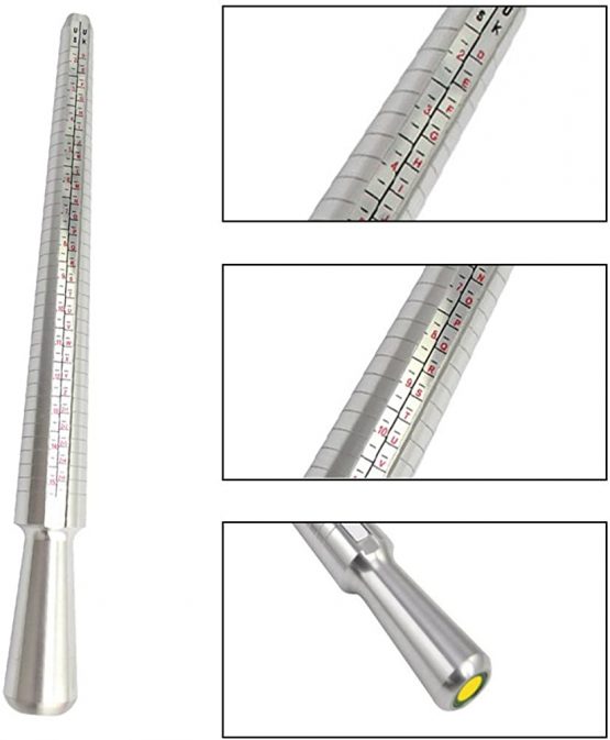 Meowoo Ring Sizer UK Measurement Scales Kit Tools for Measuring Rings Diameters - Image 4