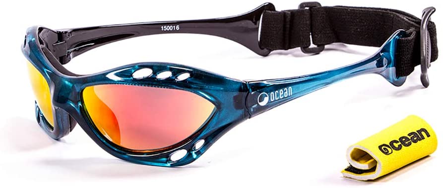 OceanGlasses - Cumbuco - Polarized Sunglasses - Frame : Blue - Lens : Revo Red (15001.6) - Image 2