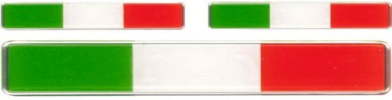 Sticker 3D ''Italia Flag'' 3 pieces