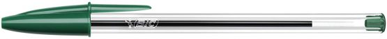 BIC Cristal Original Ballpoint Pens, Medium Point (1.0mm), Every-Day Writing Pens With Clear Barrel, Green, Box Of 50 - Image 4