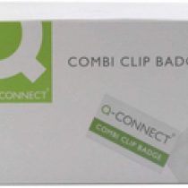 Q-Connect KF01568 Combination Badge 40x75mm (Pack of 50)