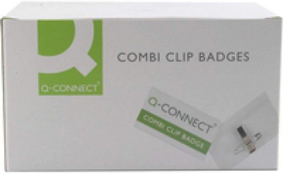 Q-Connect KF01568 Combination Badge 40x75mm (Pack of 50)