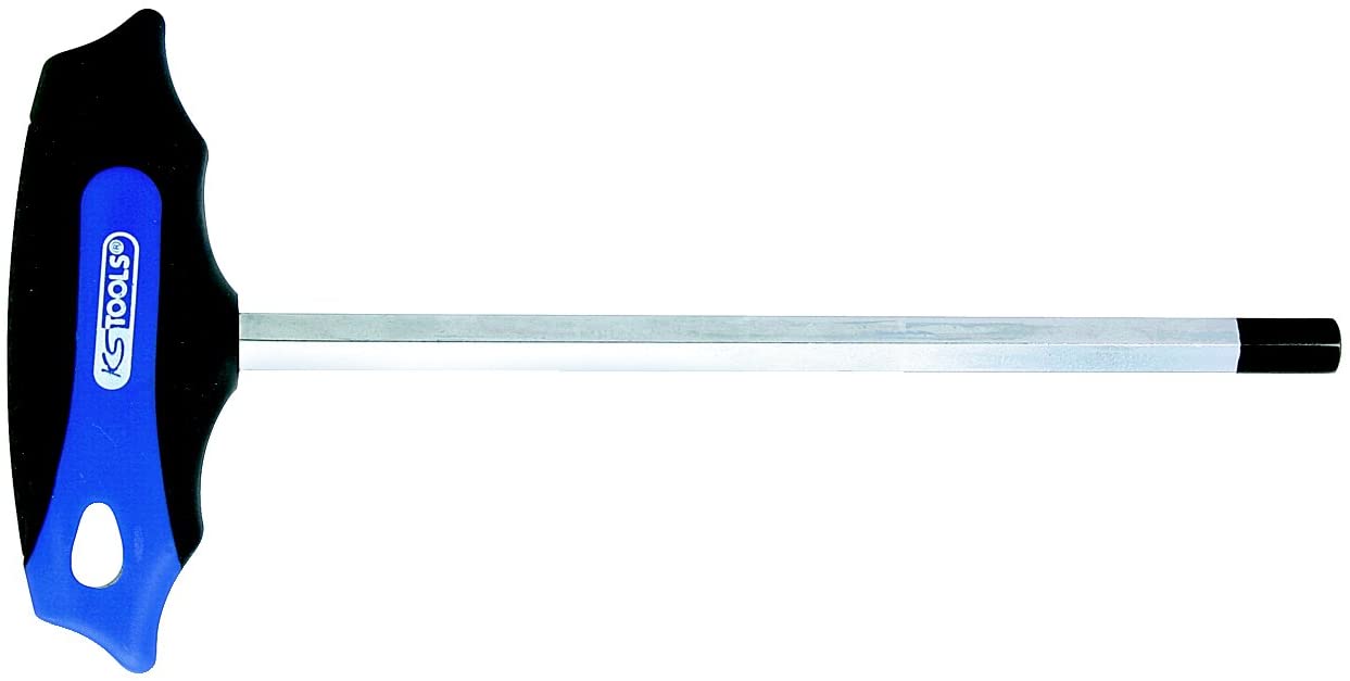 KS Tools 158.8035 5mm Ergo+ T-Handle Key Hex, Burnished, 5 mm