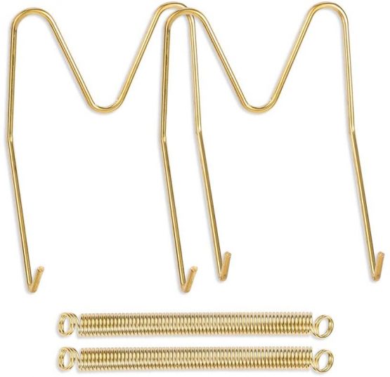 AIM Cloudbed 10 Pack Plate Hangers for Walls Plate Hangers Stainless Steel Compatible Decorative Plates Hooks Dish Diaplay Holder 8Inch with 10 PCS Wall Hooks (8 Inch Gold) - Image 4