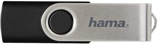 Hama Rotate FlashPen, USB 2.0, 8GB, 10MB/s - Black | Silver - Image 3