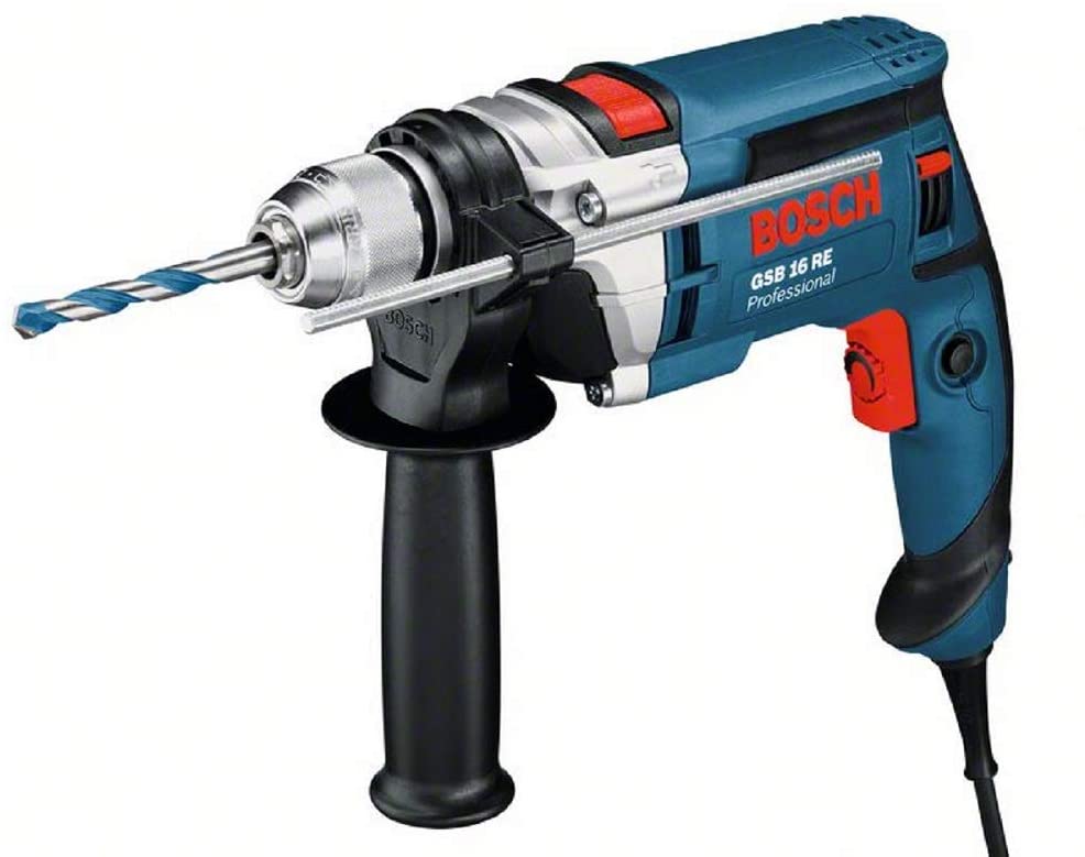 Bosch Professional Impact Drill GSB 16 RE (110 V, incl. Auxiliary Handle, Depth Stop 210 mm, Chuck 13 mm, Carrying case) - Image 2