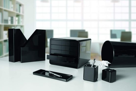 HAN 18130-13, i-Line waste bin. Modern, stylish. Elegant and glossy, premium quality, 13 litres, black - Image 4