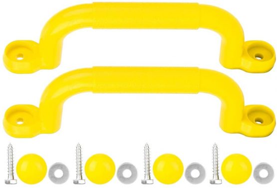 Alomejor Game Grab Handles Children Playhouse Safety Nonslip Grab Handle Screws Kits for Tree House Climbing Toy Swing Accessories