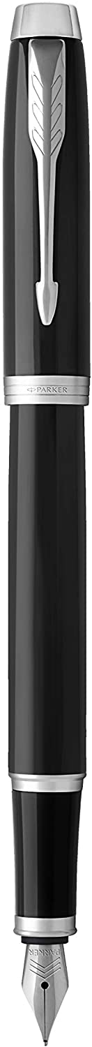 Parker IM Duo Gift Set including Ballpoint Pen & Fountain Pen, Black Lacquer Chrome Trim - Image 3
