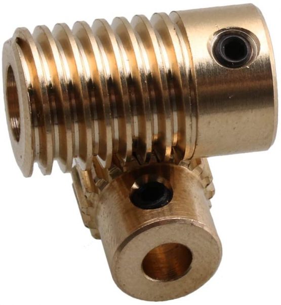 CNBTR 5mm Bore Hole Diameter Brass Gear Shaft & 20 T Wheel 0.5 Modulus Set Drive Gear Box Shaft - Image 3