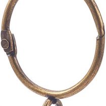 INCREWAY 16 Pack Open and Close Curtain Rings,1.5 Inch Inner Diameter,Antique Brass