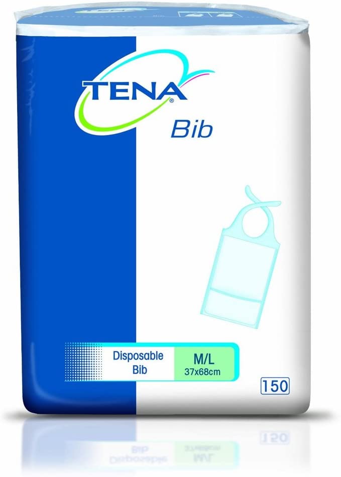 TENA Bibs Bib - M/L, 37 x 68 cm scahp720611 - Pack 150, Blanco - Image 2