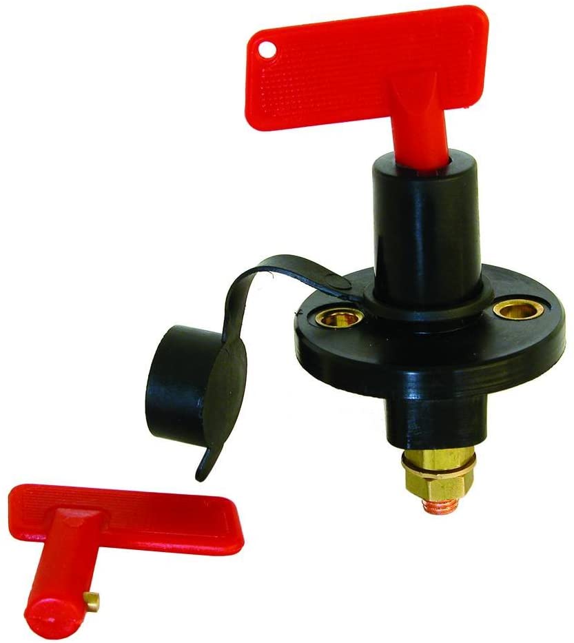 Carpoint 0810604 Battery Cut Off Switch 12V 24V 300A + 2 keys, Black