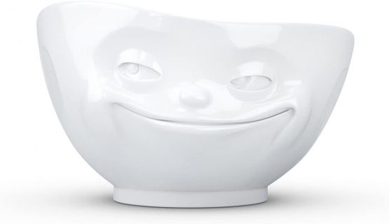 FiftyEight Tassen 'Grinning' white porcelain bowl, 500ml