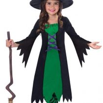 amscan 9905090 Child Girls Wicked Witch Halloween Fancy Dress Costume Age 6-8 Years