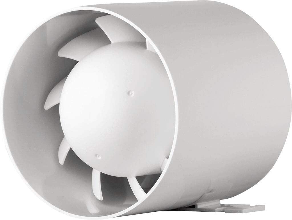 airroxy MKK Plumbing4home 23 Axial Duct Extractor 100mm, Weiß