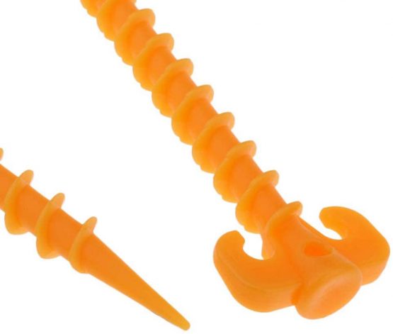 inherited 10 pcs Screw Tent Stakes, Spiral Ground Anchor Nail Tent Pegs for Tents Works Well in Sand and Soil for Jungle Crossing Picnic Camping & Adventure.(20cm×4.5cm, ⌀10) - Image 3