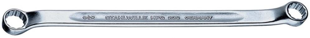 STAHLWILLE 41613840 Double Ring Spanner 11/16 x 3/4, Chrome