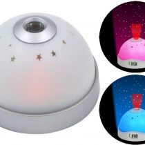 Cisixin Digital LCD Snooze Projection Alarm Clock Colourful LED Change Star Starry Sky Night Light Projector Magic Bedside Table Clock for Kids