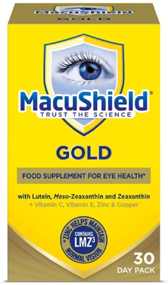 MacuShield Gold, 30-Day Pack, Eye Health Supplement* with Lutein, Zeaxanthin and Meso-zeaxanthin