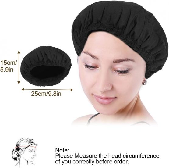 Locisne DIY Thermal Deep Conditioning Flaxseed Hair Heat Cap,Microwavable Micro Hair Conditioning Cap Heat Therapy For Steaming Hair,Hat Spa Cap Styling Tools - Image 4
