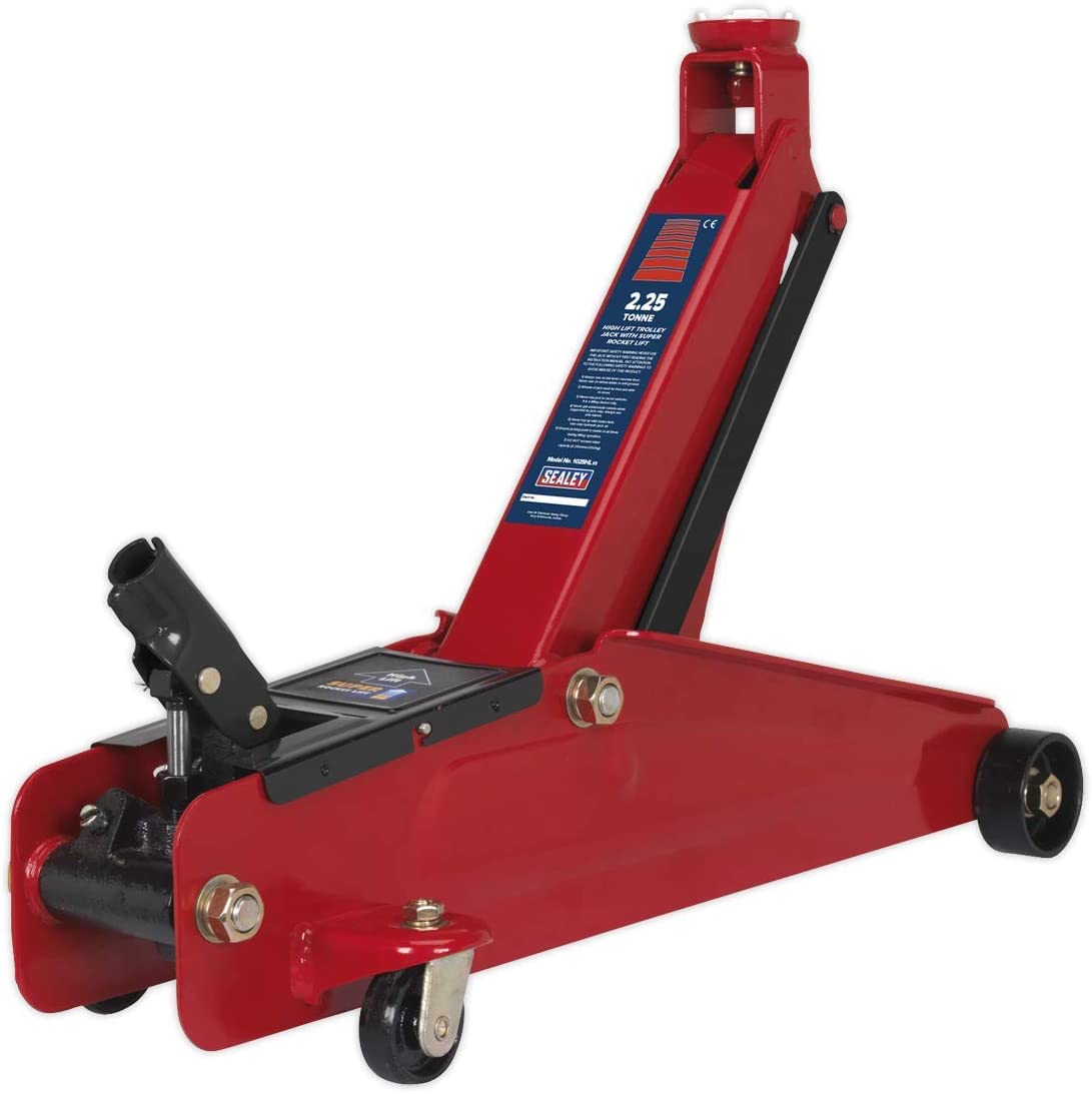 Sealey 1025Hl Trolley Jack 2.25Tonne High Lift Super Rocket Lift, White, 720mm - Image 2