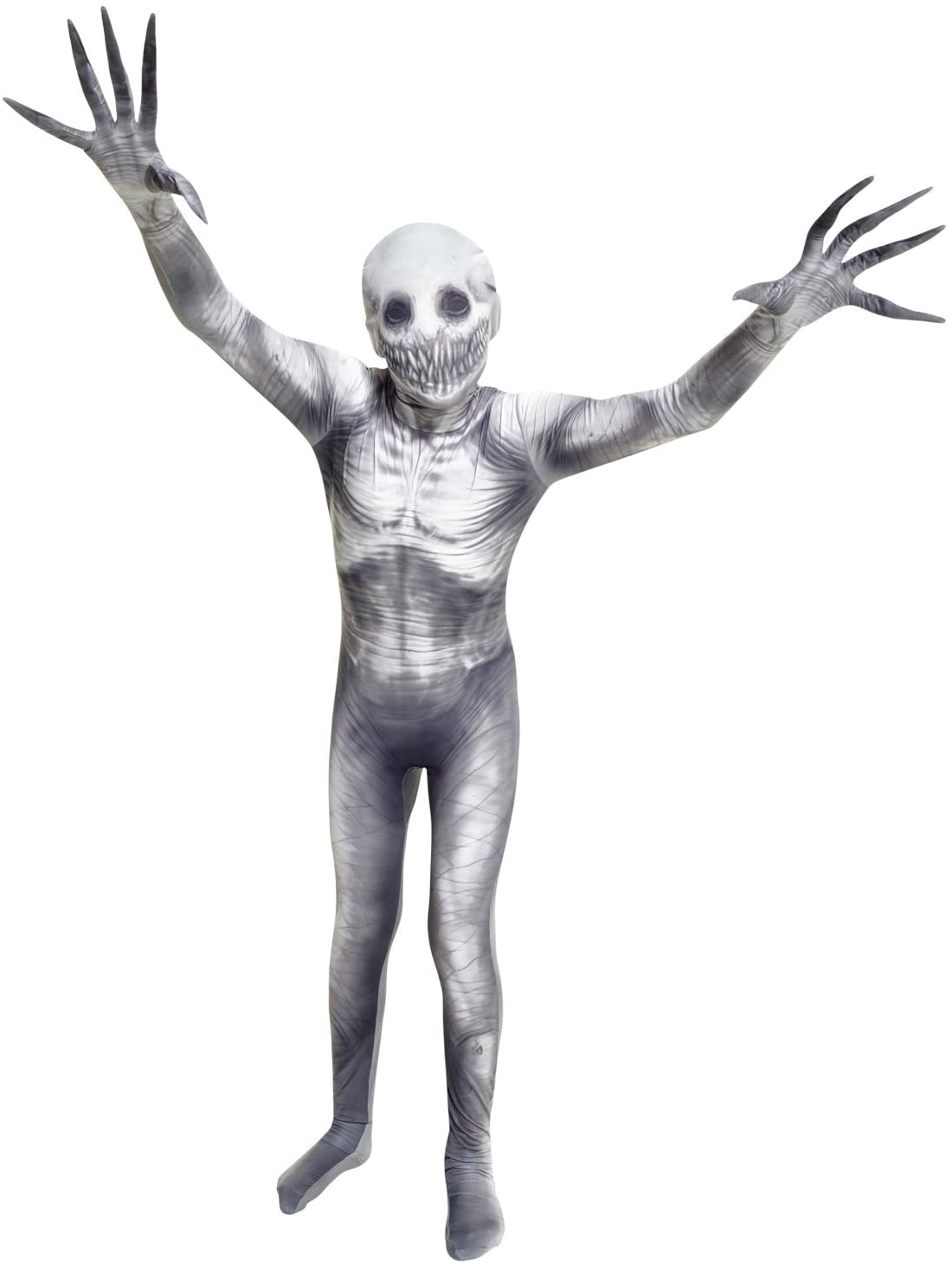 Morphsuits The Rake Kids Halloween Costume, Scary Boys, Fun Dress-Up Outfit for Halloween Parties Medium, Black/Grey - Image 2