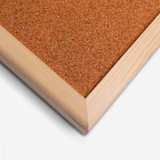 Large Cork Pin Notice Board Bulletin Vision Boards For Home Bedroom offices Memo Message Pictures Planner Display Organiser Wood Frame Corkboard - Wall Mount Screws And 50 Push Pins - 600 x 400 mm - Image 3