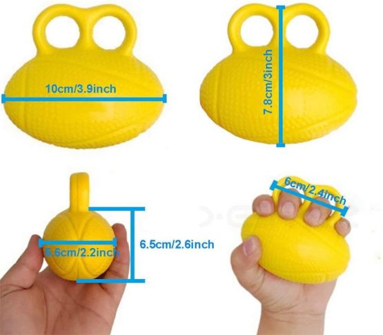 Finger Exerciser Ball, Finger Strengthener Training Silicone Squeeze Eggs, Hand Grip Strength Training, Forearm Wrist Stress Relief Ball, for Athletes Musicians Hand Strength Therapy Rehab Exerciser - Image 2