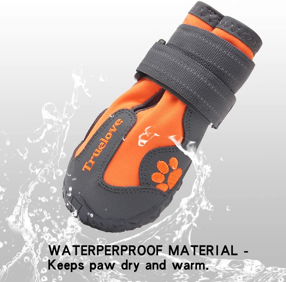 MOKCCI Truelove Dog Boots Waterproof Paw Protector Pet Shoes with Reflective Straps for Small Medium Large Dog Outdoor - Image 3